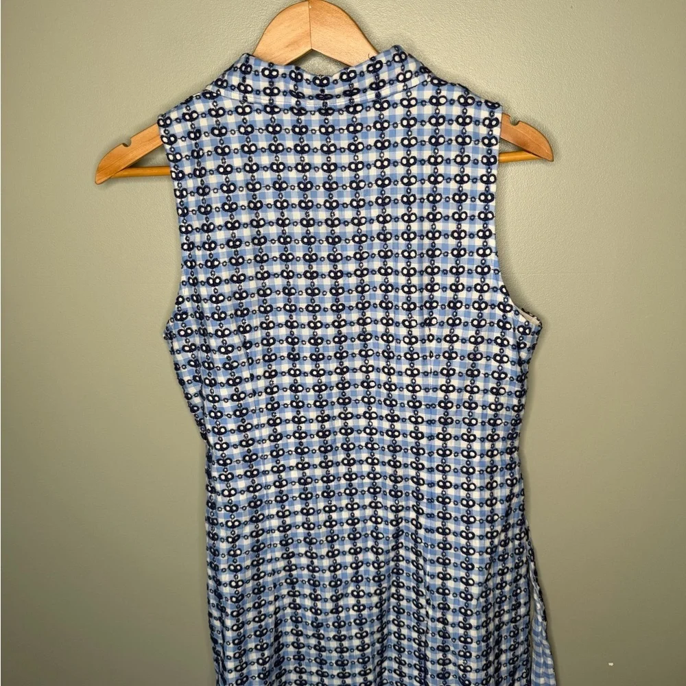 Vineyard Vines Eyelet Gingham Belted Mini Dress - Picture 8 of 11